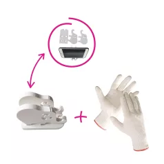   Forgó polcállvány, 5 polc, fehér, ERION TYP 2 + ajándék