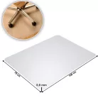 Védőalátét a szék alá, átlátszó, 100x70 cm, 0,8 mm, ELLIE NEW TYP 6