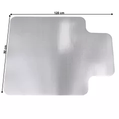   Védőalátét a szék alá, tejes, 90x120 cm, 1,8 mm, ELLIE NEW TYP 9