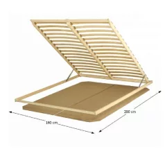 Ágyrács, 160x200 cm, BASIC FLEX 3-zónás