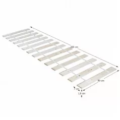 Lécezett ágyrács, 90x200 cm,  PLAZA