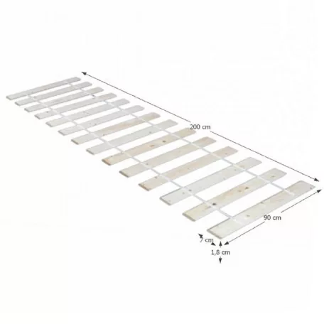 Lécezett ágyrács, 90x200 cm,  PLAZA