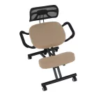 Ergonomikus zsámoly, bézs/fekete, RUFUS