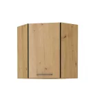 Felső szekrény, matt fekete/artisan tölgy, MONRO 60/60 GN-72 1F