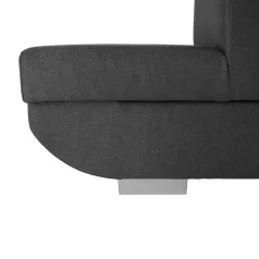   Ülőgarnitúra, sötétszürke, szövet Stark, jobbos, MAVIS