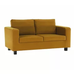   Teljesen kárpitozott heverő, 3-as ülés, mustár színű szövet, LUANA