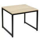 2 dohányzóasztal szett, tölgy sonoma/fekete, KASTLER NEW TYP 2