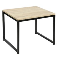   2 dohányzóasztal szett, tölgy sonoma/fekete, KASTLER NEW TYP 2