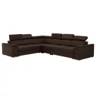 Ülőgarnitúra, szövet csoki, SEGORIA LUX