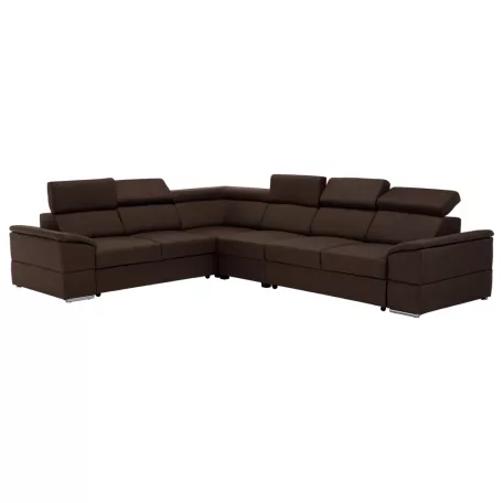 Ülőgarnitúra, szövet csoki, SEGORIA LUX