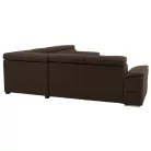 Ülőgarnitúra, szövet csoki, SEGORIA LUX