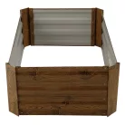 Magasított virágágy, barna, acél, NONKY TYP 2