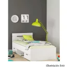 Ágykeret, 90x200, sonoma tölgyfa, MICHIGAN NEW