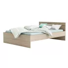 Ágykeret, 140x200, sonoma tölgyfa, MICHIGAN NEW