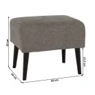 Zsámoly, szürke/fekete, SAMY