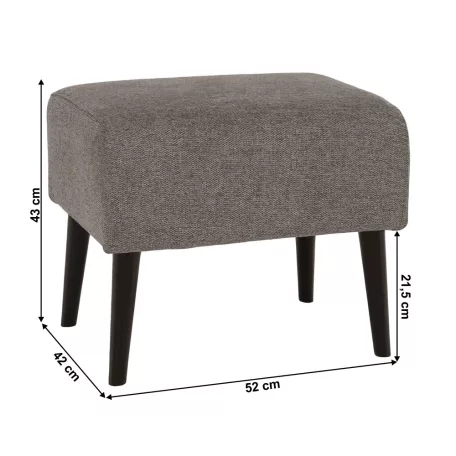 Zsámoly, szürke/fekete, SAMY