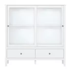 Alacsony vitrin 2W2S, fehér, OLJE