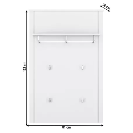 Fogas panel 80, fehér, OLJE