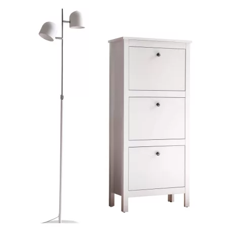 Cipősszekrény 3K, fehér, OLJE