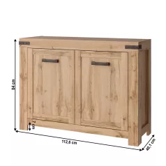 Komód 2D, wotan tölgy, MORATIZ