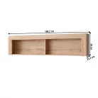 Fali polc 160, wotan tölgy, MORATIZ