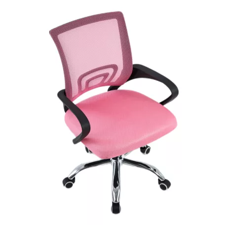 Irodai szék, rózsaszín/fekete, DEX 4 NEW