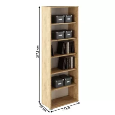 Magas  állvány, artisan tölgy/fehér, RIOMA TYP 01