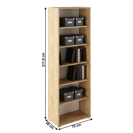 Magas  állvány, artisan tölgy/fehér, RIOMA TYP 01