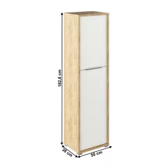 Polcos szekrény, artisan tölgy/fehér, RIOMA TYP 08