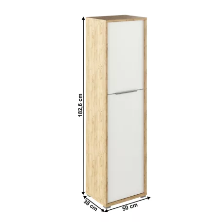 Polcos szekrény, artisan tölgy/fehér, RIOMA TYP 08