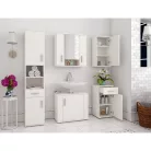 Szekrény mosogató alá, matt fehér, LESSY NEW 02