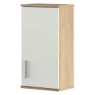 Faliszekrény, sonoma tölgy/matt fehér LESSY NEW 04