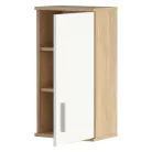 Faliszekrény, sonoma tölgy/matt fehér LESSY NEW 04