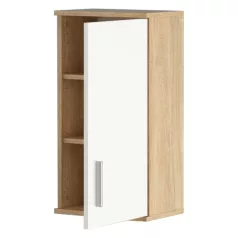 Faliszekrény, sonoma tölgy/matt fehér LESSY NEW 04