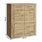 Komód 2D, navarra tölgy, DORSI