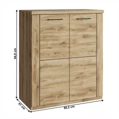 Komód 2D, navarra tölgy, DORSI