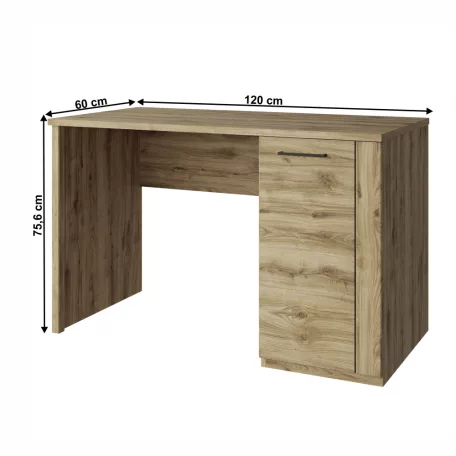Számítógépasztal 1D/120, navarra tölgy, DORSI