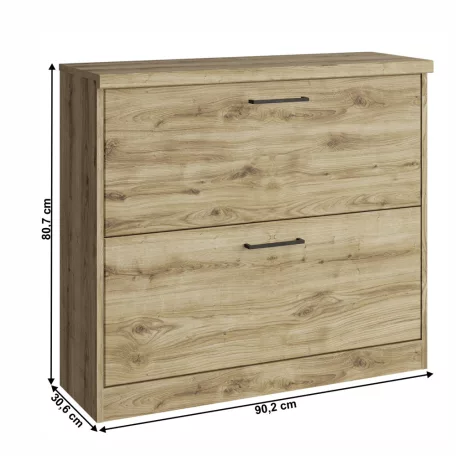 Cipősszekrény 2K, navarra tölgy, DORSI