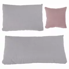   Ülőgarnitúra, világosszürke/púderrózsaszín, szövet, jobbos, BRATO