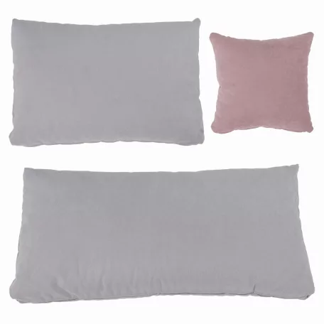 Ülőgarnitúra, világosszürke/púderrózsaszín, szövet, jobbos, BRATO