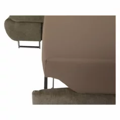   Ülőgarnitúra tárolóhellyel, világosbarna melír, szövet, jobbos, BUTON R