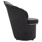 Fotel tárhellyel, sötétszürke/világosszürke, PERSI
