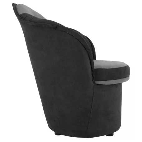 Fotel tárhellyel, sötétszürke/világosszürke, PERSI