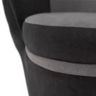 Fotel tárhellyel, sötétszürke/világosszürke, PERSI