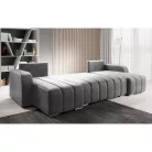 Univerzális ülőgarnitúra, szürke, PORIMA U