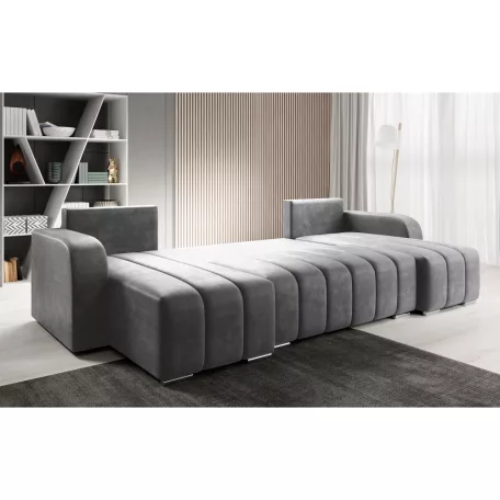 Univerzális ülőgarnitúra, szürke, PORIMA U