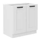Alsó szekrény, fehér, LULA 80 D 2F BB