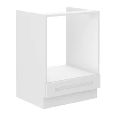   Alsó szekrény beépített tűzhelyhez, fehér, LULA 60 D GAZ BB