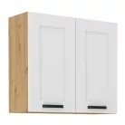 Felső szekrény, fehér/artisan tölgy, Lula 80 G-72 2 F