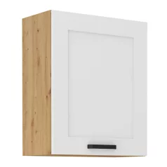 Felső szekrény, fehér/artisan tölgy, LULA 60 G-72 1F
